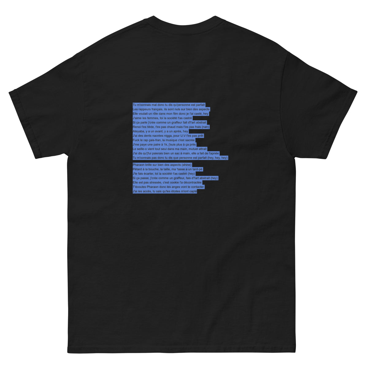 T-shirt Ateyaba noir, dos — Wackytee
