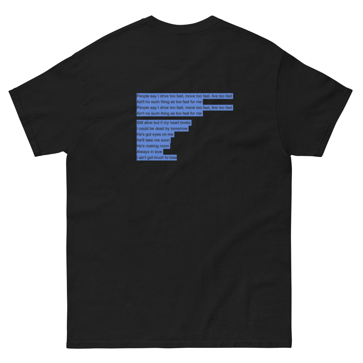 T-shirt Sonder noir, dos, autre angle — Wackytee