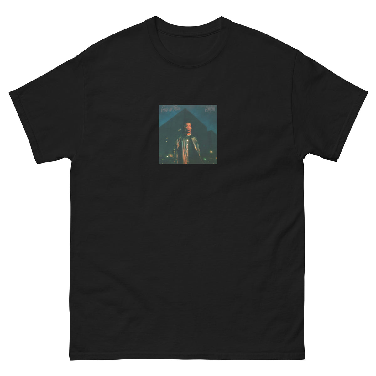 T-shirt Giveon noir, face avant — Wackytee