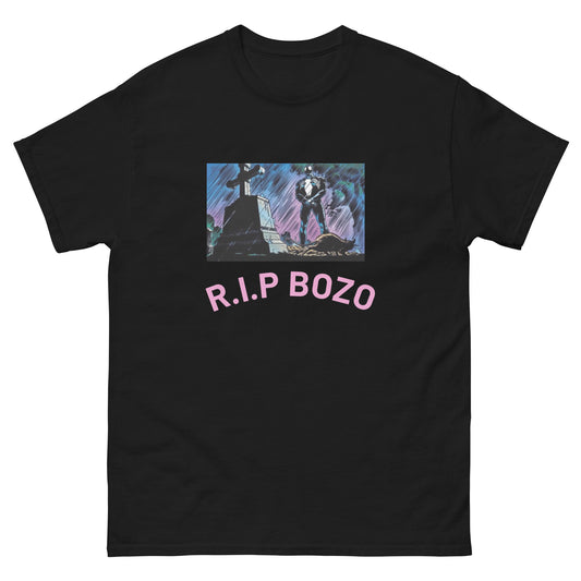T-shirt R.I.P Bozo noir, face avant — Wackytee
