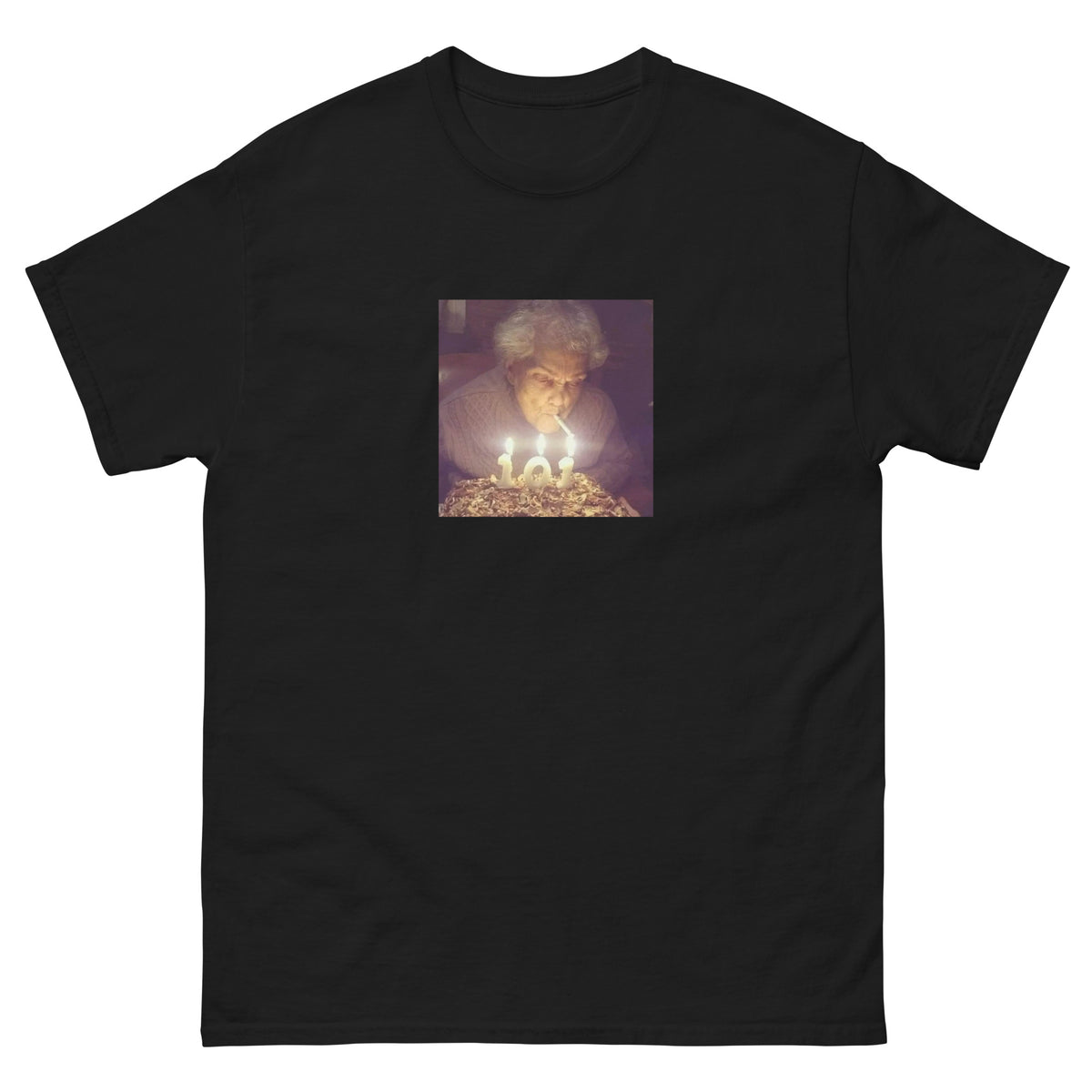 T-shirt OG Grandma noir, face avant — Wackytee