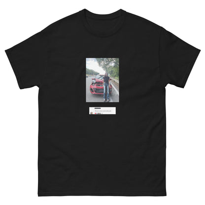 T-shirt CrashGirl noir, face avant — Wackytee