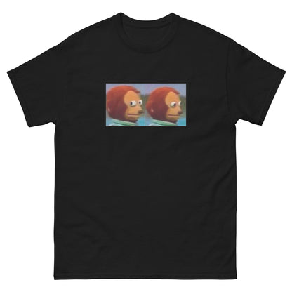 T-shirt Side-Eyes noir, face avant — Wackytee
