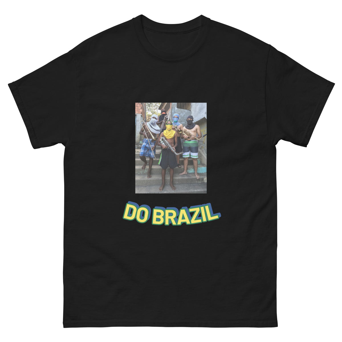 T-shirt Do Brazil noir, face avant — Wackytee