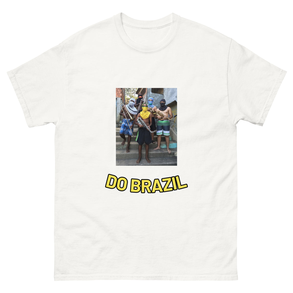 T-shirt Do Brazil blanc — inspiration rap FR unisexe