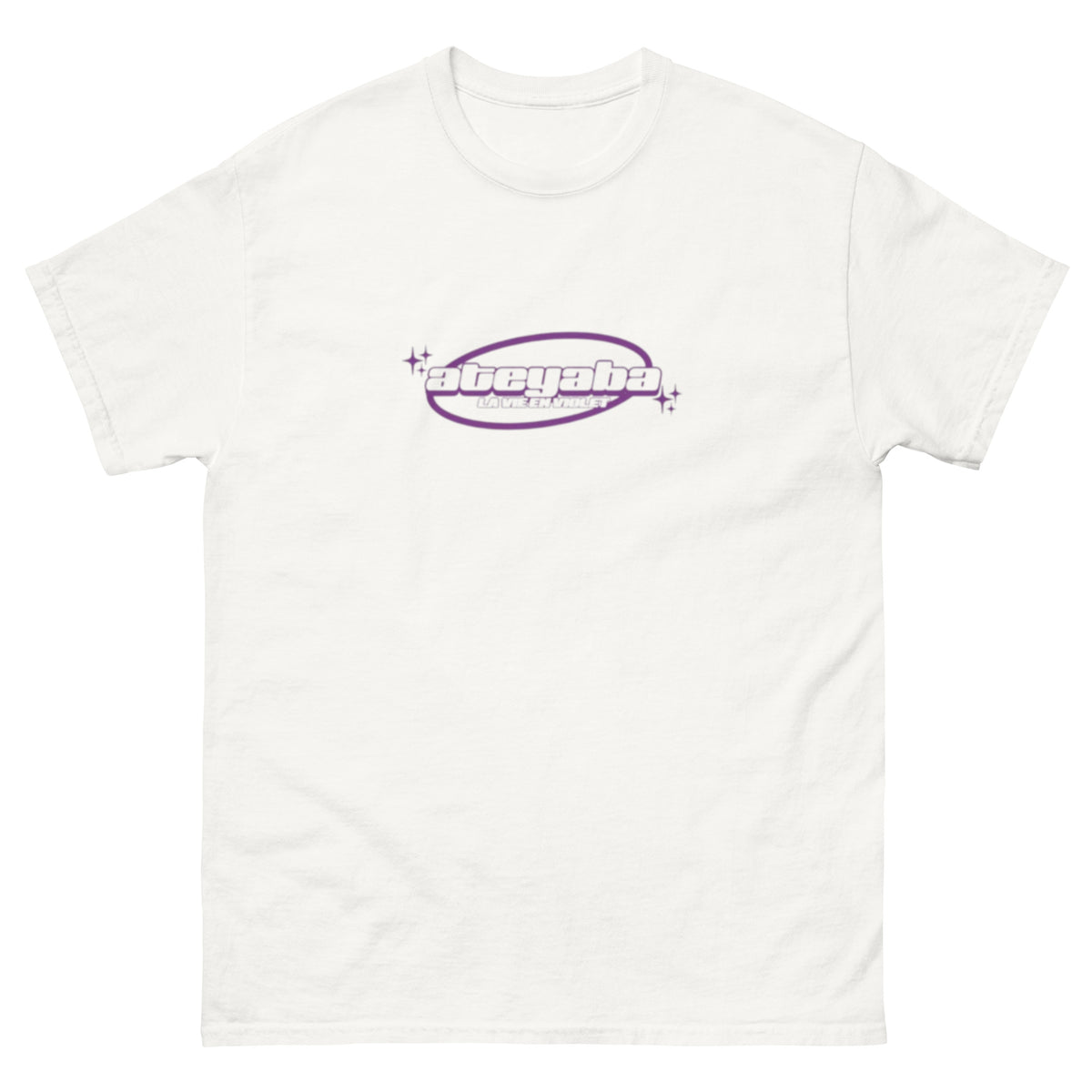 T-shirt Ateyaba blanc, face avant — Wackytee