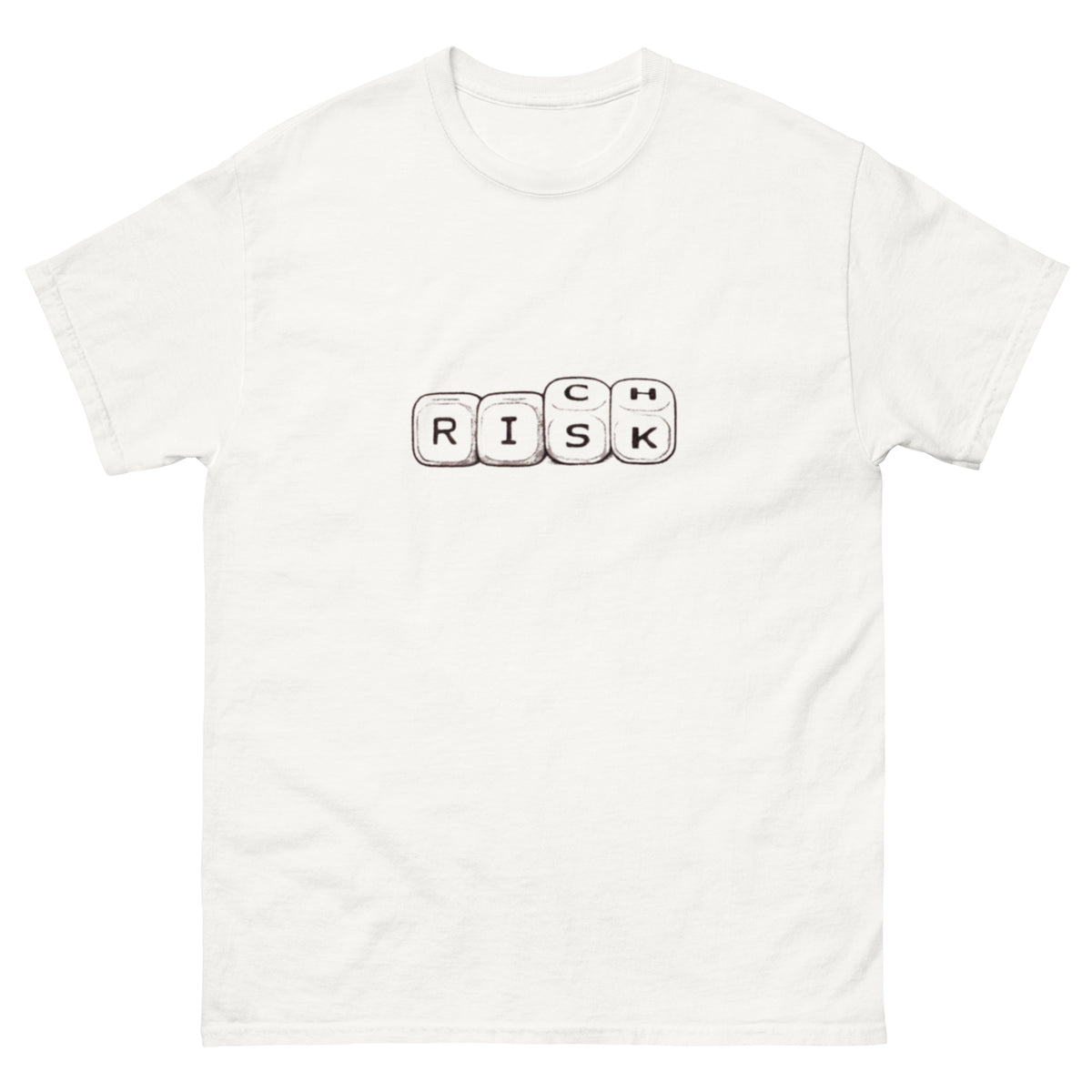 T-shirt RichPorter blanc, face avant — Wackytee