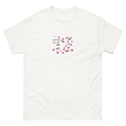 T-shirt Love blanc, face avant — Wackytee