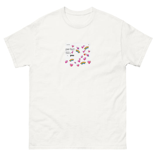 T-shirt Love blanc, face avant — Wackytee