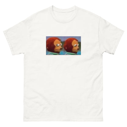 T-shirt Side-Eyes blanc, face avant — Wackytee