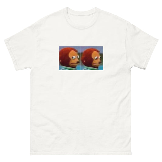 T-shirt Side-Eyes blanc, face avant — Wackytee