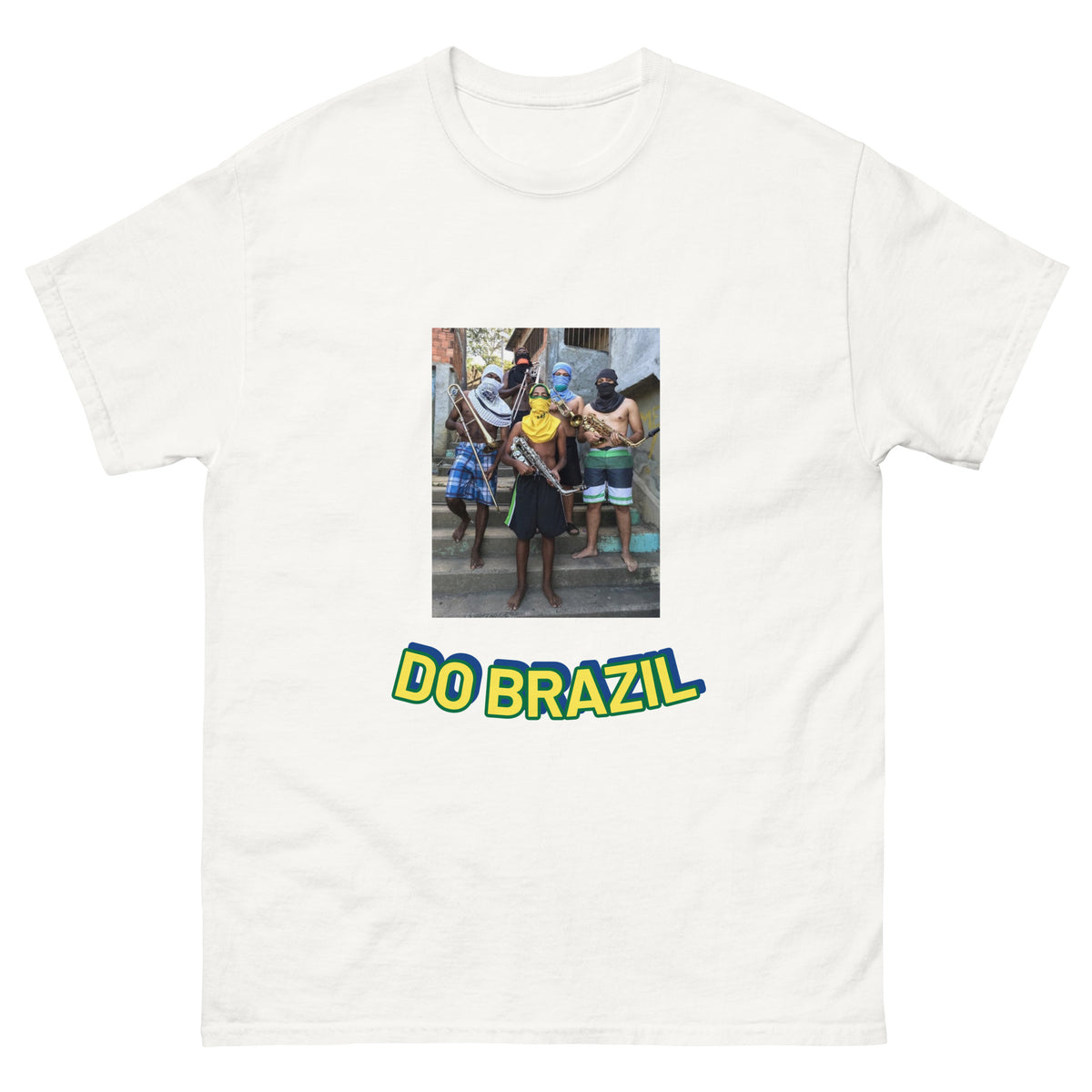 T-shirt Do Brazil blanc, face avant — Wackytee